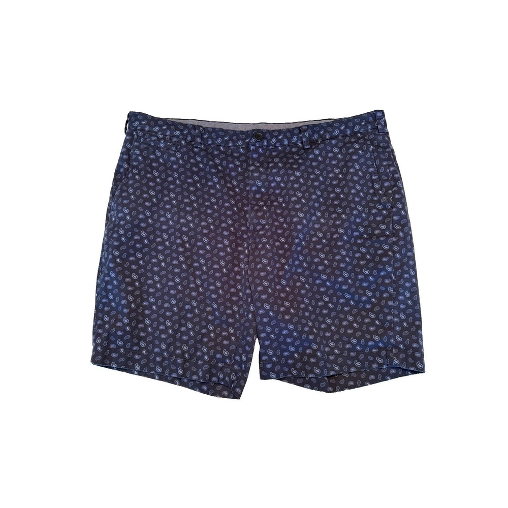 Brooks Brothers Bermuda Shorts Men's Size 42 Navy Paisley Print 8"